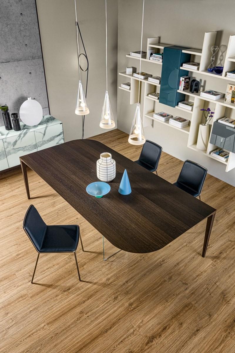 Lago Обеденный стол из дерева и стекла sun-id-1382423 - Вид №3