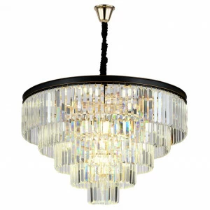 Подвесная люстра Stilfort Ladder 1027/03/18P STILFORT ДИЗАЙНЕРСКИЕ, LADDER 00-3888508 Прозрачный;черный