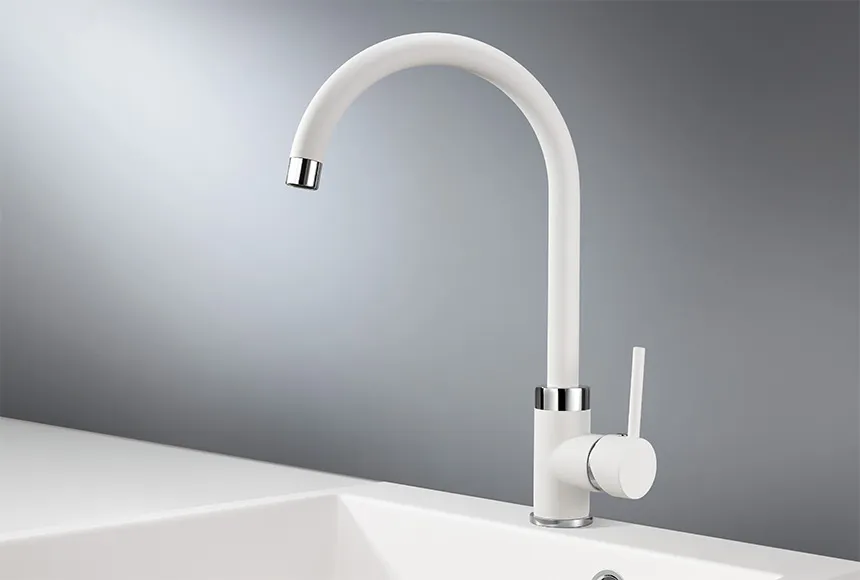 2125, АРКТИК (БЕЛЫЙ), СМЕСИТЕЛЬ КУХОННЫЙ GRANULA 2125-ST97