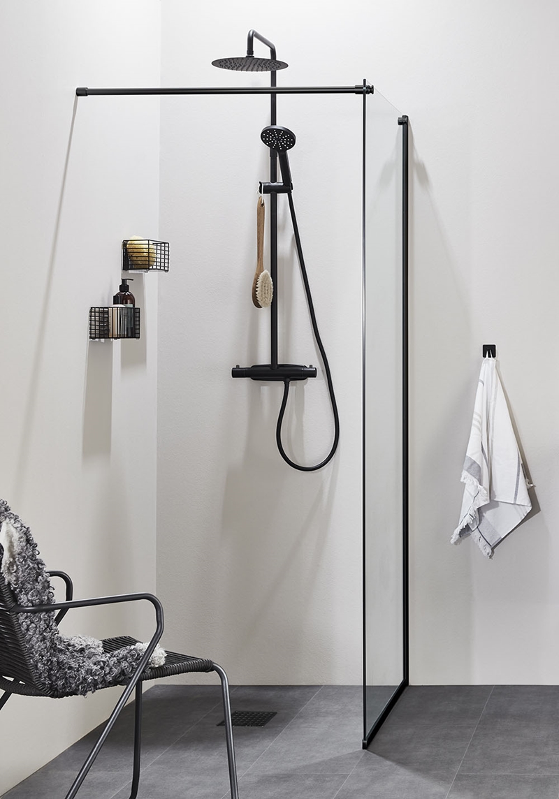 310103 Крыша Душ Studio Черная M Душевая Головка 200Мм Noro  Черный  - Вид №5