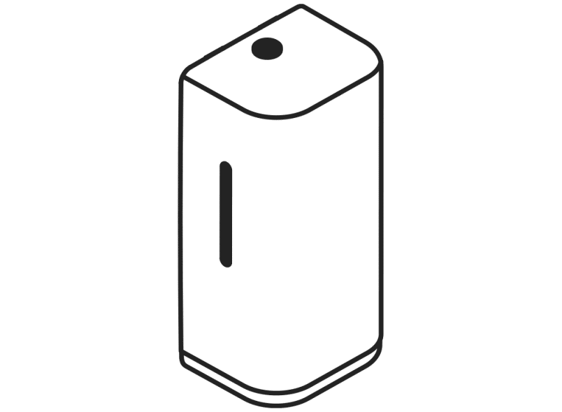 477.06B10398 Сенсорный электронный дозатор пенного мыла HEWI Neuheiten SAN  - Вид №6