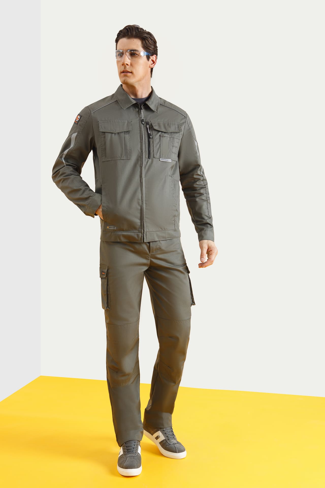 5026427 Костюм  NEW серый хаки STATUS  Летняя спецодежда  размер 56-58/182-188  - Вид №7