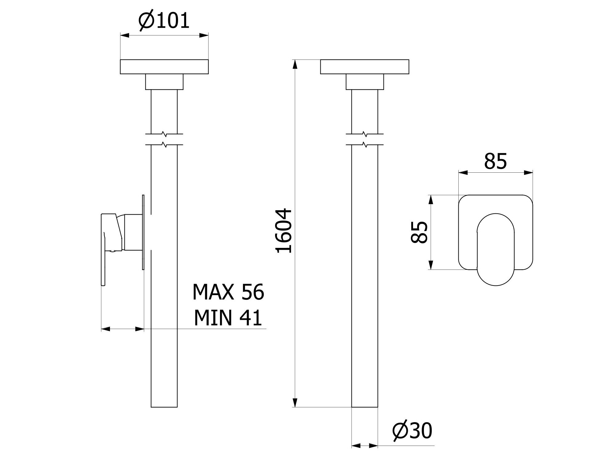 Потолочный смеситель для раковины IB K2 ARCH-00036819 - Вид №3