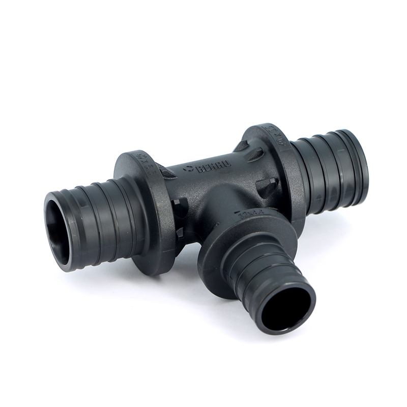 Тройник редукционный надвижной пластиковый REHAU 40х32х40 160069 - Вид №1