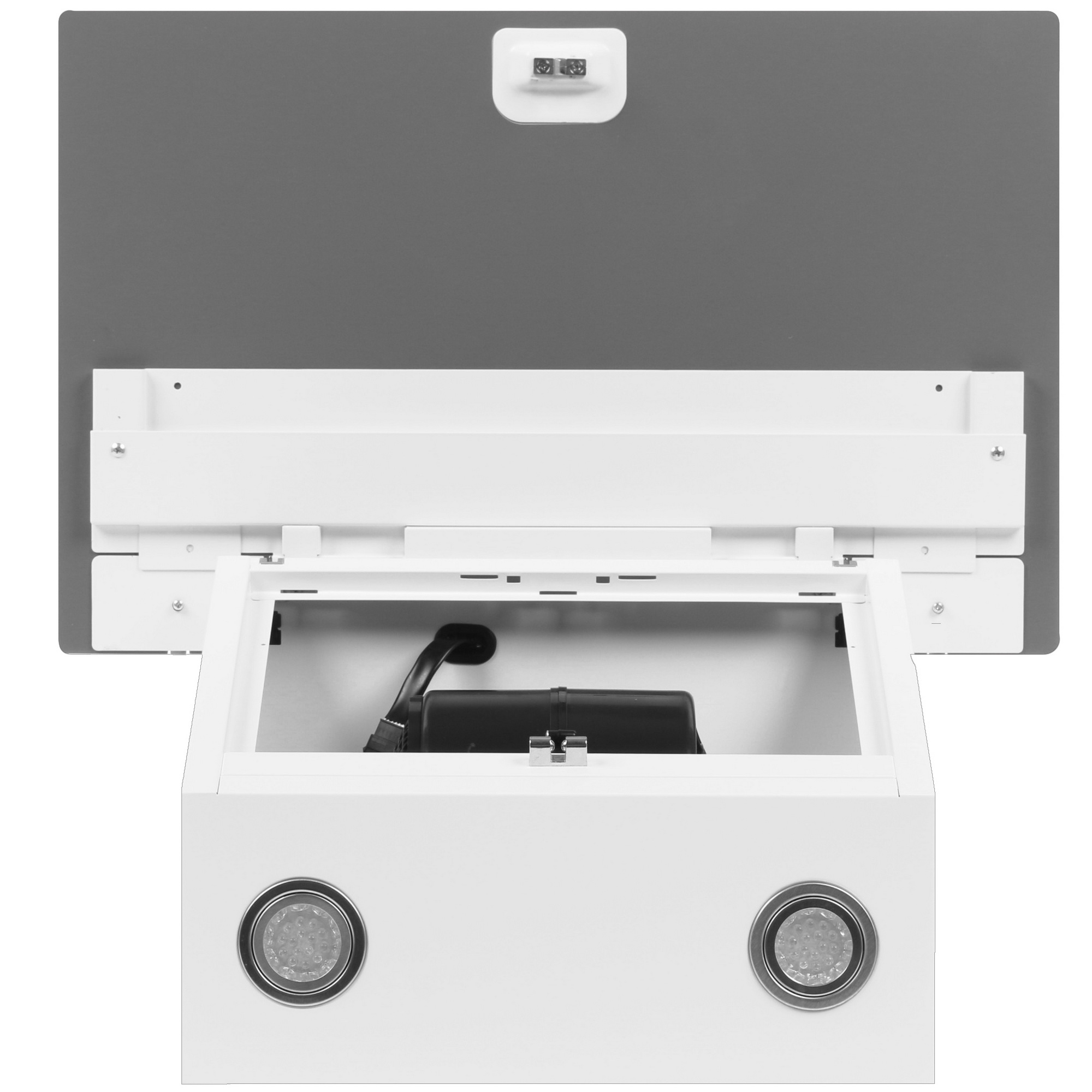 8189979 Вытяжка наклонная Elica SHIVER WH/A/60 белый/серебристый STDN-0073406 - Вид №8