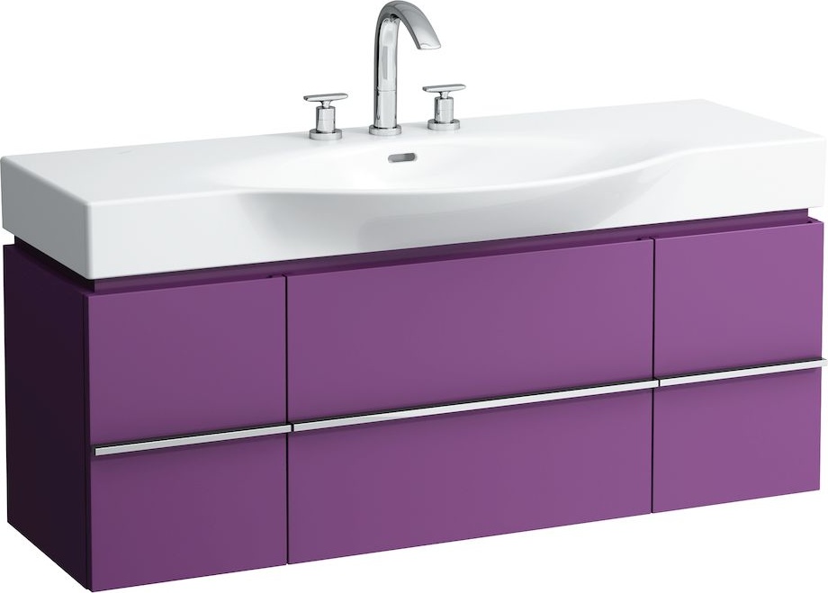 H4013020754751 Шкафчик под раковину, для раковин 811704, 812704, 2 выдвижных ящика с 2 дверцами, 2 стеклянные полки LAUFEN PRO - Вид №28