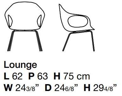 Kristalia Кресло из ткани с подлокотниками Elephant sun-id-1362221 - Вид №3