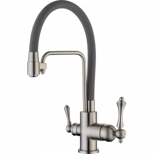 GZ 77025G Смеситель для кухни с подключением к фильтру с питьевой водой Ganzer Сатин