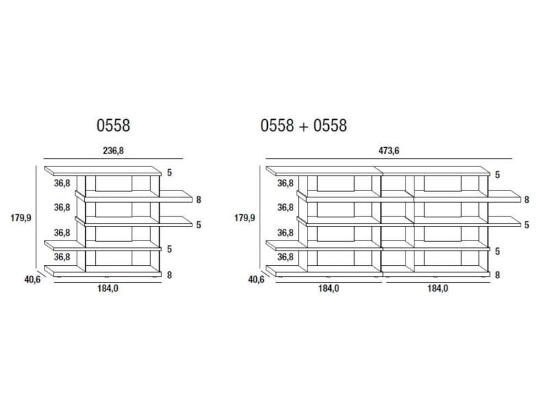 Секционная библиотека Lago Air ARCH-00105068 - Вид №3
