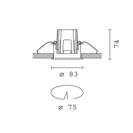 Утопленный светодиодный прожектор iGuzzini лазер ARCH-00112249 - Вид №9