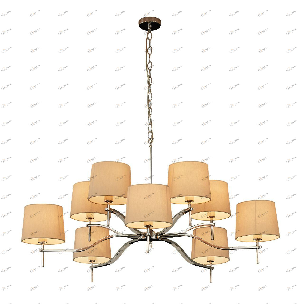 Подвесная люстра Divinare 1341/02 LM-10 DIVINARE ДИЗАЙНЕРСКИЕ 108092 Бежевый 