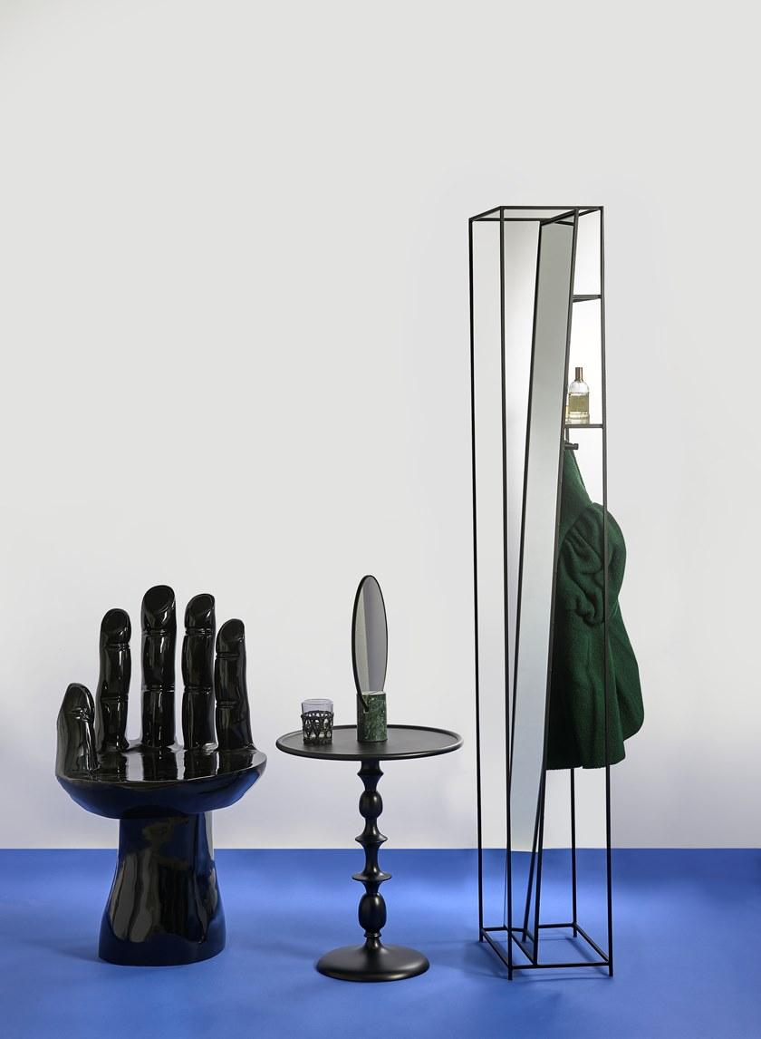 Pols Potten Железное овальное настольное зеркало  300-300-130  - Вид №5