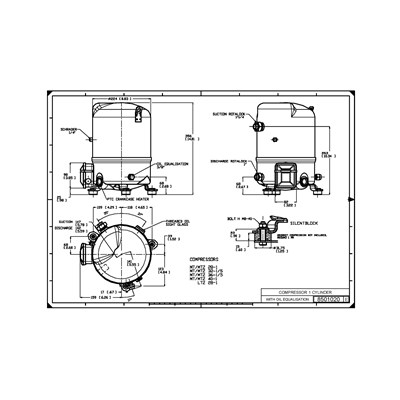 Danfoss MT/MTZ — Герметичные поршневые компрессоры MT36-5V Компрессор MT36-5VI 