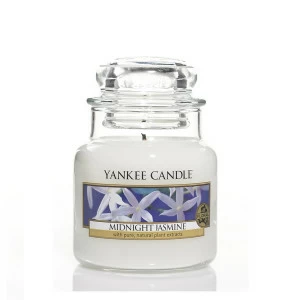 Свеча маленькая в стеклянной банке "Ночной жасмин" Midnight Jasmine 104гр 25-45 часов YANKEE CANDLE  267919 Белый