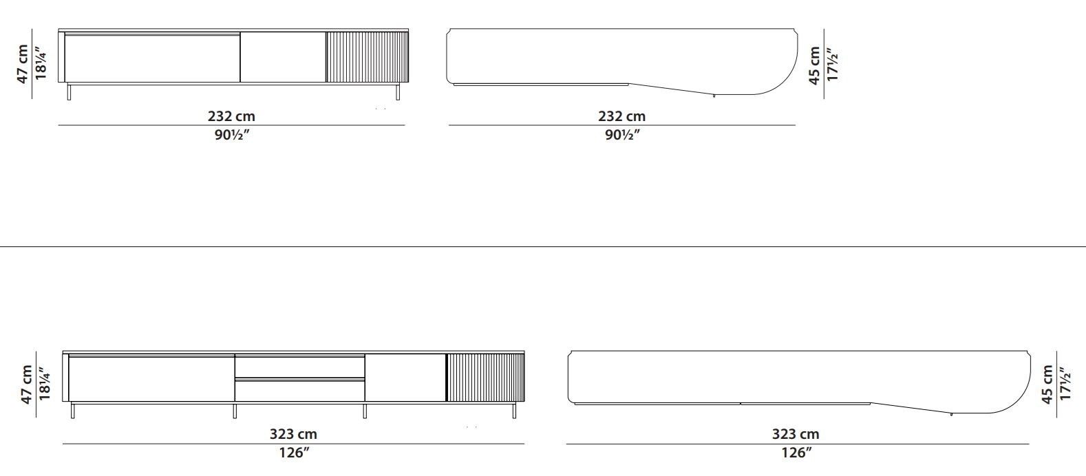 Шкаф из МДФ с распашными дверями Baxter плиссе ARCH-00029752 - Вид №10