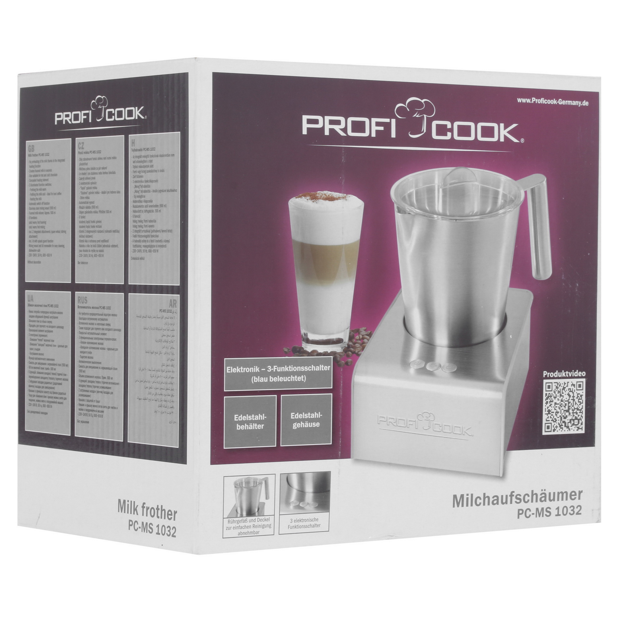 1114737 Капучинатор-вспениватель  Profi Cook PC-MS 1032 ProfiCook STDN-0098570 - Вид №7