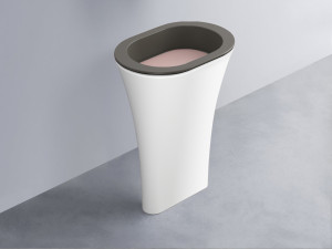 AMLA65-FN+AMPILO-CP+AMCOLO-BL Раковина Amedeo Ovale отдельностоящая cielo Enjoy + Amedeo