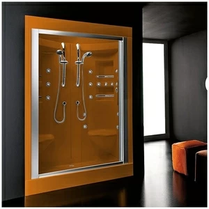 Душевая кабина Gruppo treesse Acquazzurra double STB-B7547D-O оранжевая с баней и гидромассажем угловая