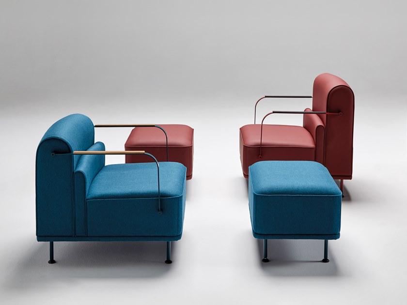 Mobboli Прямоугольный пуф из ткани Alpe sun-id-1365855 - Вид №3