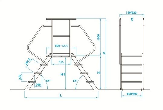 Frigerio Carpenterie Фиксированная мостовая лестница sun-id-1458404 - Вид №2