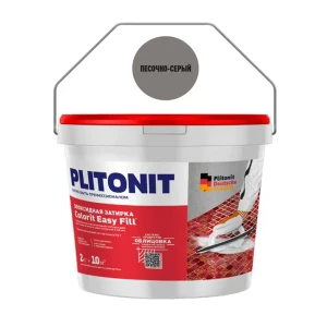91333390 Затирка Plitonit эпоксидная Colorit Easy Fill 2 кг песочно-серый STLM-0948287