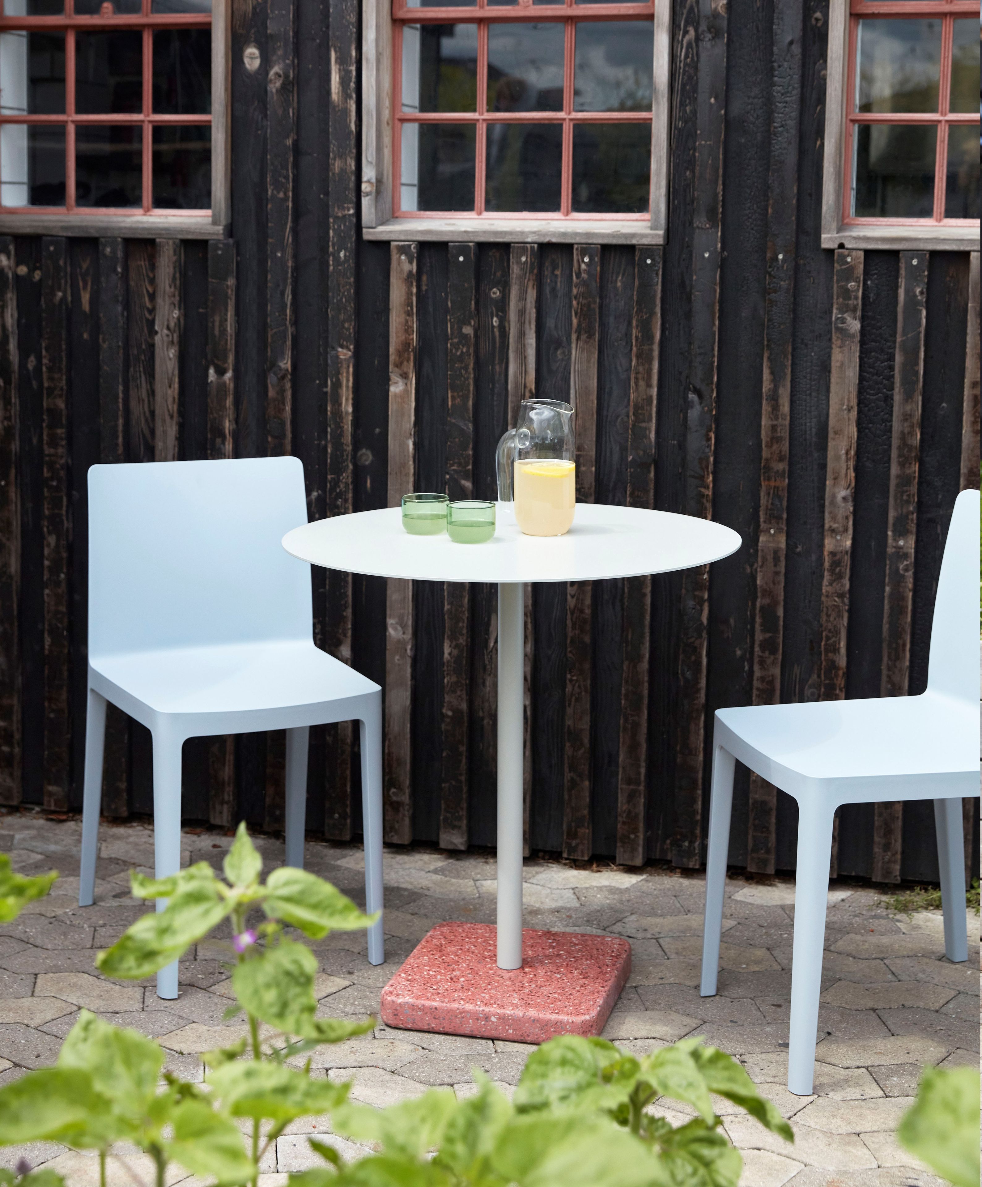 Круглый стальной стол с порошковым покрытием Hay TERRAZZO ARCH-00116097 - Вид №9