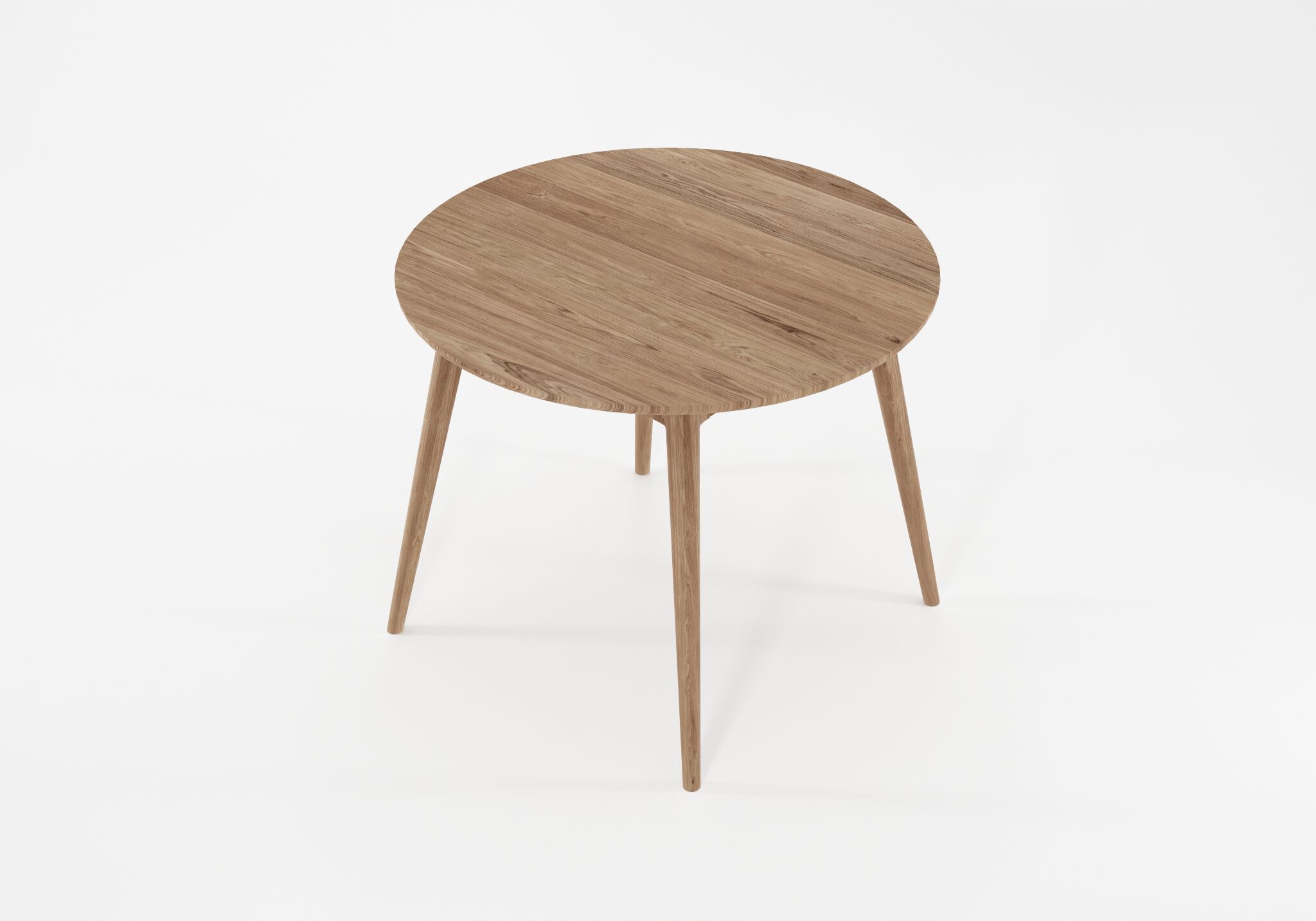 Круглый деревянный стол для гостиной KARPENTER Винтаж ARCH-00079072 - Вид №2