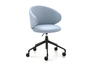 Тканевый стул с регулируемой высотой с колесами