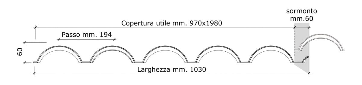 Кровельный лист Coppo First Corporation Cover-Life ARCH-00001262 - Вид №1