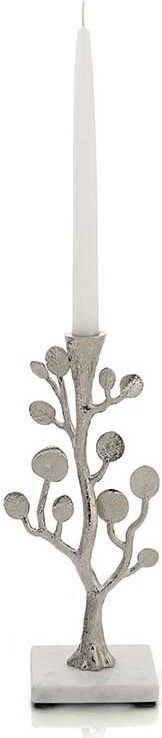 10556205 Michael Aram Набор подсвечников Michael Aram Ботаника 30см, 2шт, (серебрист.) Сталь нержавеющая 