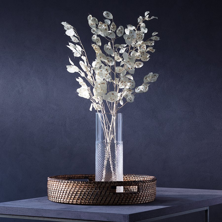 Ваза стеклянная прозрачная 40 см Wicker LSA INTERNATIONAL - 00-3894925 Прозрачный  - Вид №4