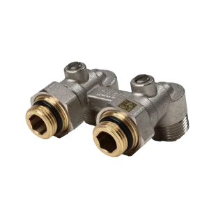 Узел нижнего подключения угловой Н-образный Рехау 3/4"x1/2"