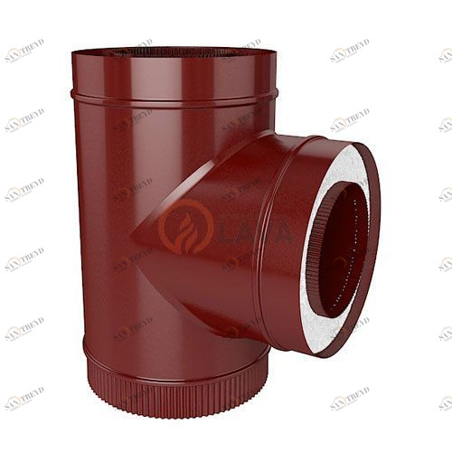 Сэндвич-тройник LAVA 200/300 мм. 90" вишневый (3005) 4386