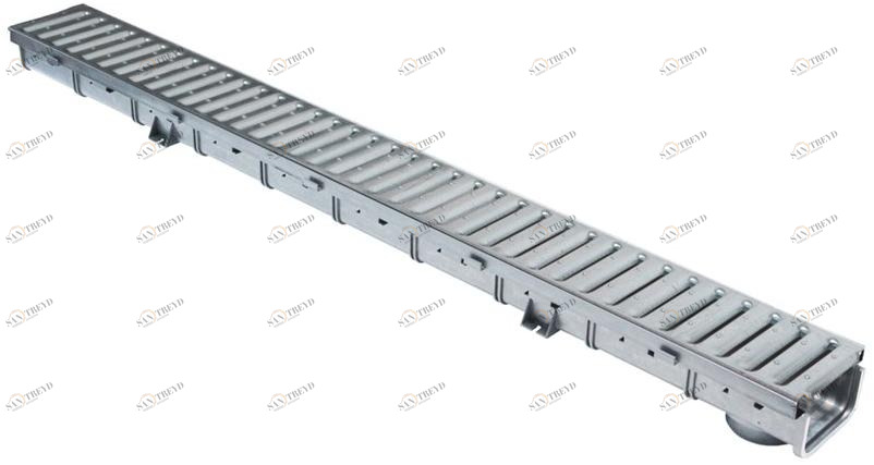 First Corporation Низкомодульный канал из полипропилена с формованной решеткой First plast Csbgsz10999pp