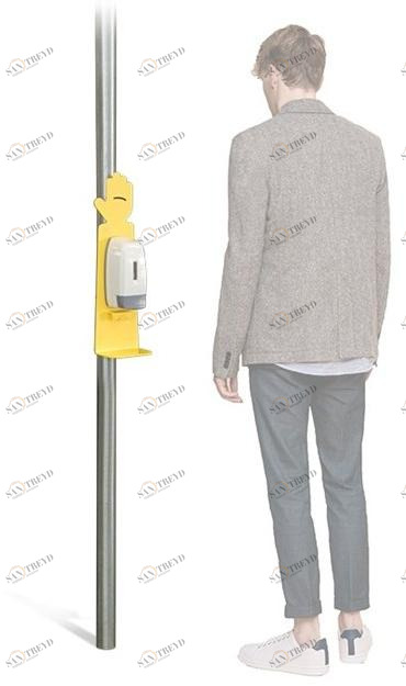 DIMCAR Дозатор геля для дезинфекции стали для существующей опоры  D847 