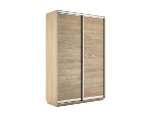 90325617 Шкаф-купе Экспресс 45EED_140_SHS 220x140x45 см ЛДСП цвет ясень шимо светлый STLM-0185318 МЕБЕЛЬНАЯ КОМПАНИЯ Е1