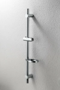 Штанга для душа с мыльницей  D150CP-1-RUS bravat