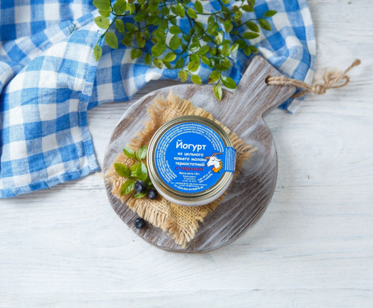 469 Йогурт 2,8-5,5% из козьего молока с черникой Вкусляндия  - Вид №2