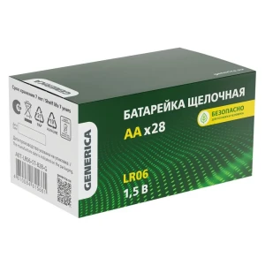 91609376 Батарейка Generica LR06/AA алкалиновая 28 шт. STLM-1471924
