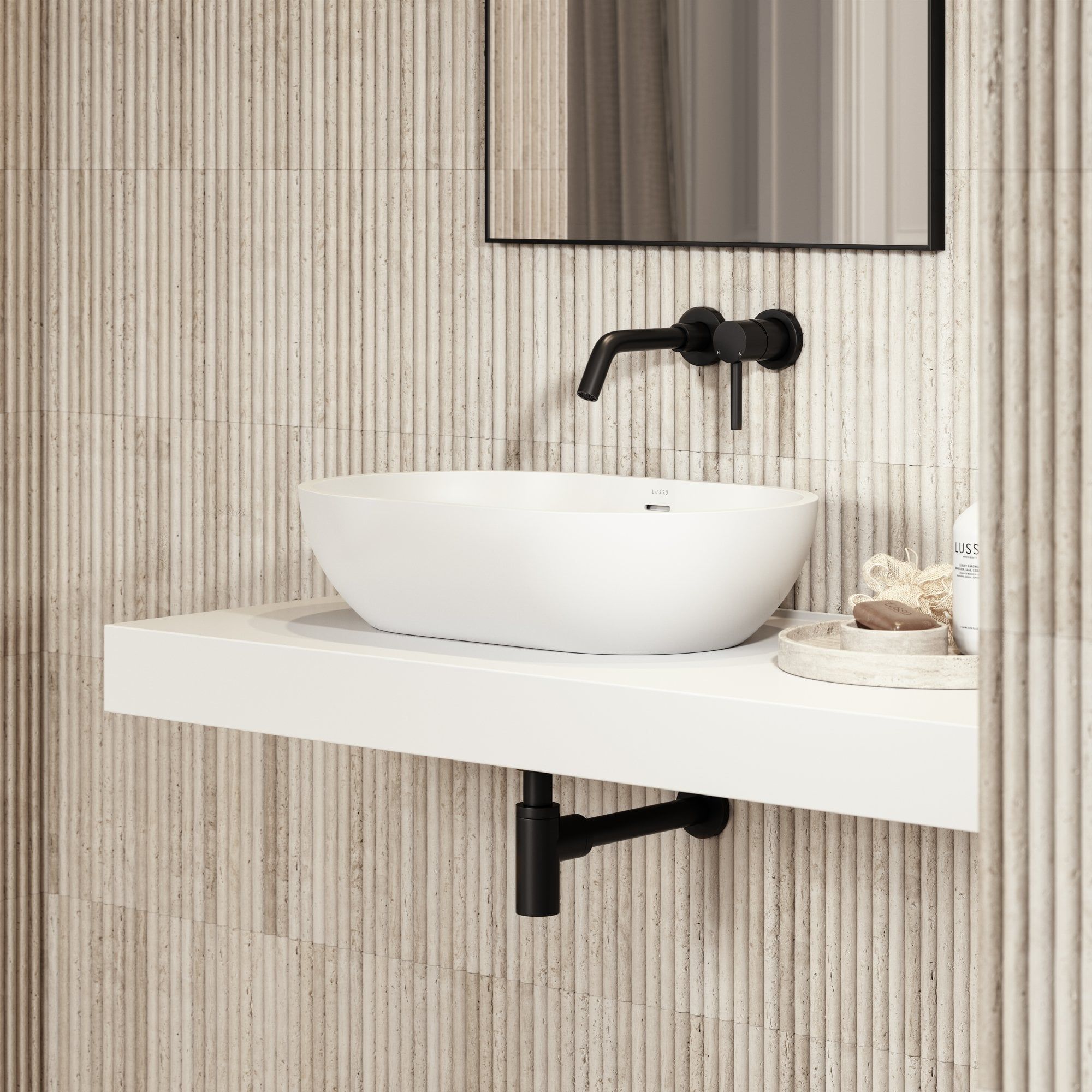 Овальная столешница из смолы LUSSO Picasso ARCH-00003673 - Вид №4