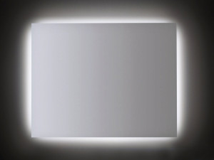 Прямоугольное зеркало со встроенным настенным освещением