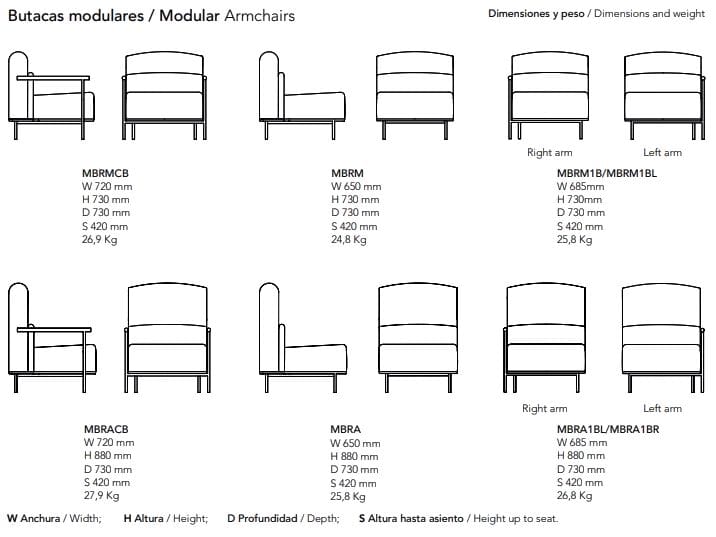 Тканевое кресло с подлокотниками Mobboli Mont Blanc ARCH-00045772 - Вид №3