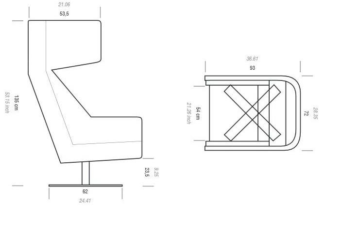 BuzziSpace Стул Wing из войлока sun-id-1470222 - Вид №6