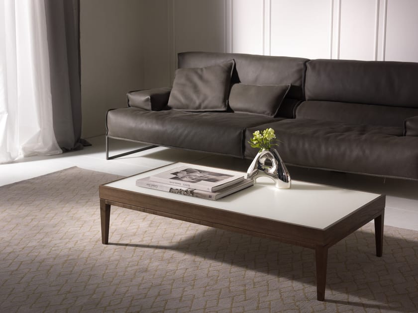 Низкий прямоугольный журнальный столик из массива дерева Pacini & Cappellini Barnaby ARCH-00049850