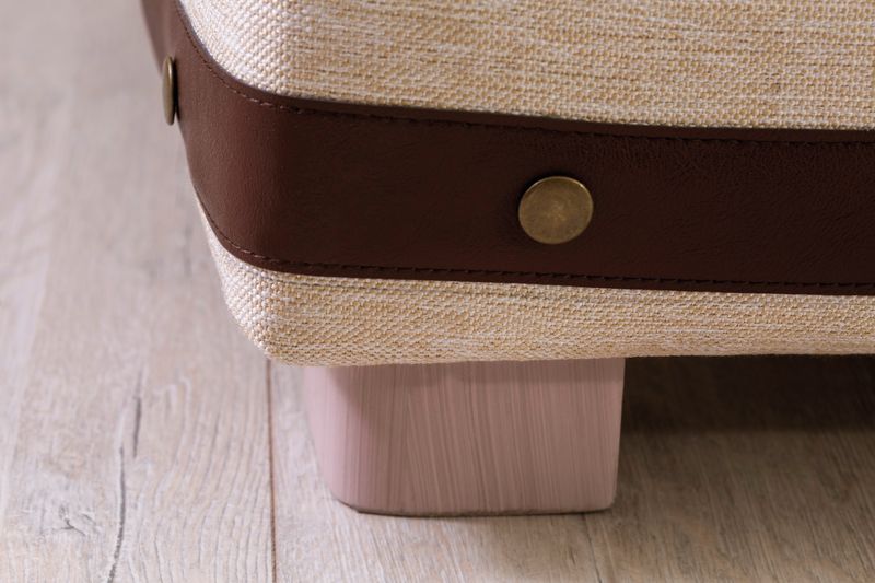 Банкетка с ящиком коричневая Plaid CILEK ROYAL 00-3832098 Бежевый Santreyd - Вид №5