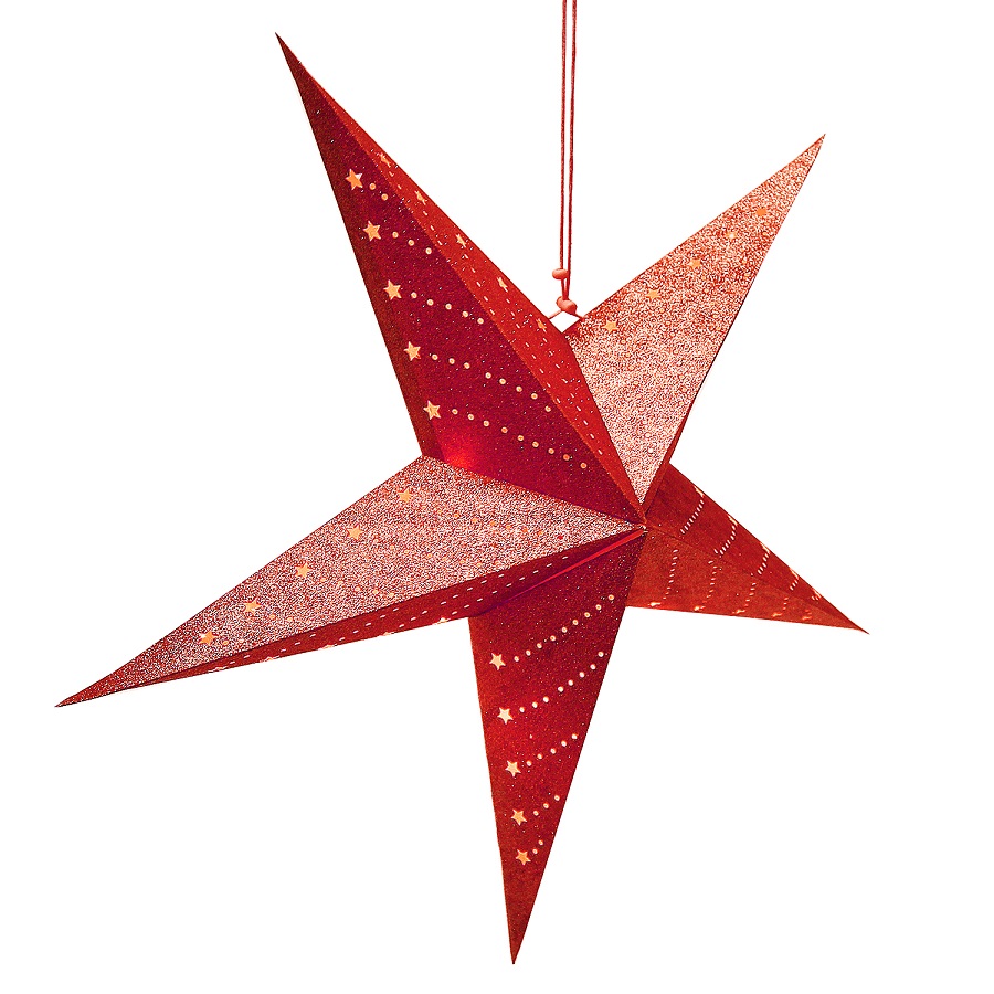 Led-светильник подвесной 60 см "Звезда красная" Star ENJOYME  253057 Красный  - Вид №1