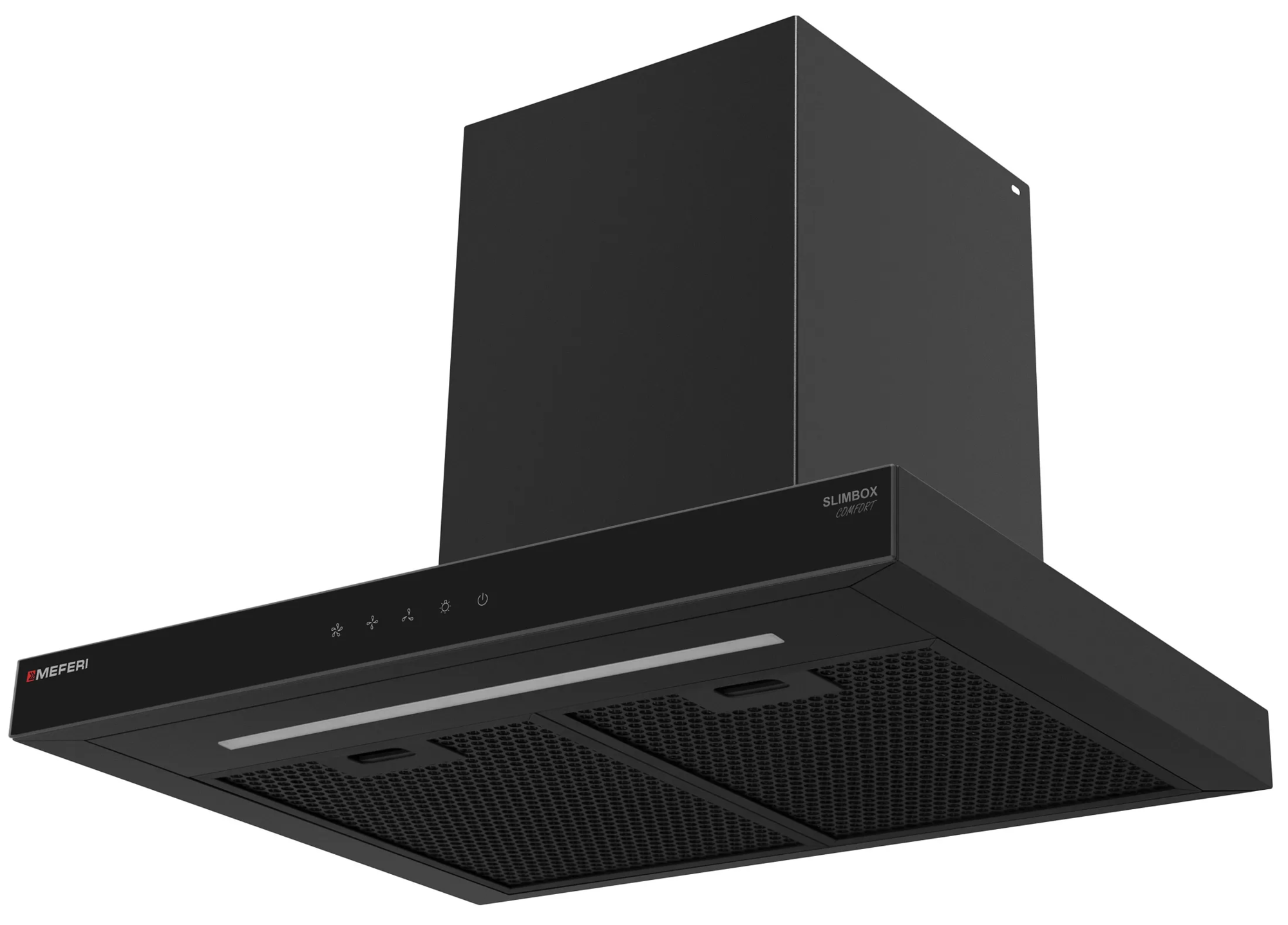 9270628 Вытяжка каминная Meferi SLIMBOX60BK COMFORT черный/черный STDN-0124329 - Вид №4