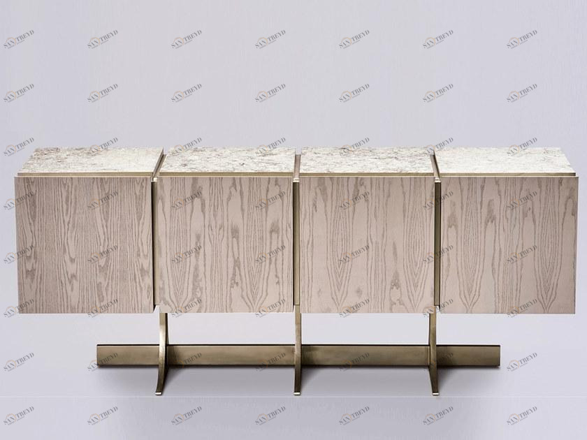 Paolo Castelli Комод с распашными дверцами из ясеня и металла sun-id-1405804