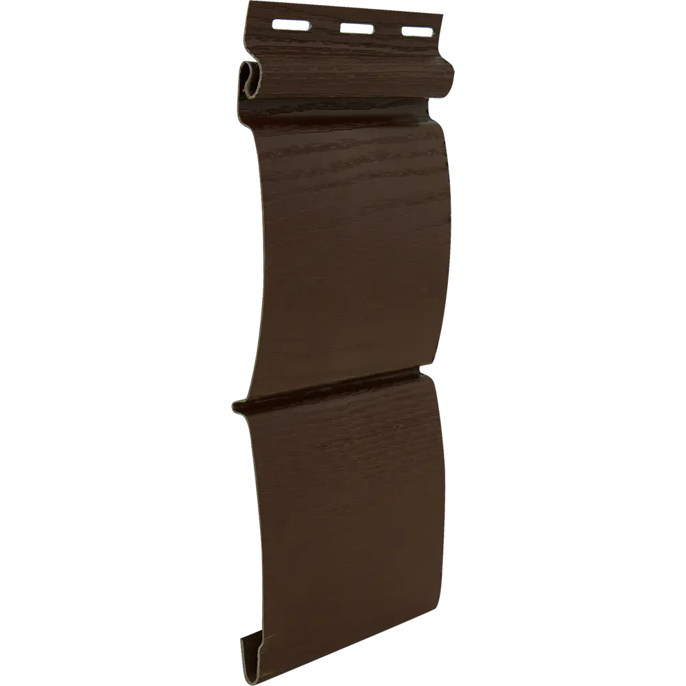 Сайдинг ПВХ блок-хаус 2700х230 мм темно-коричневый, 0.62 м² FINEBER STLM-2071880 - Вид №1