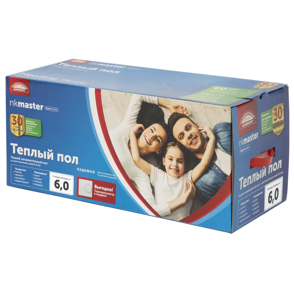 Нагревательный мат для теплого пола Теплолюкс Национальный Комфорт 6 м², 900 Вт STLM-2041041 - Вид №4